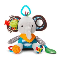 GENERICO - Peluche Estimulación Sonajero Elefante Gris