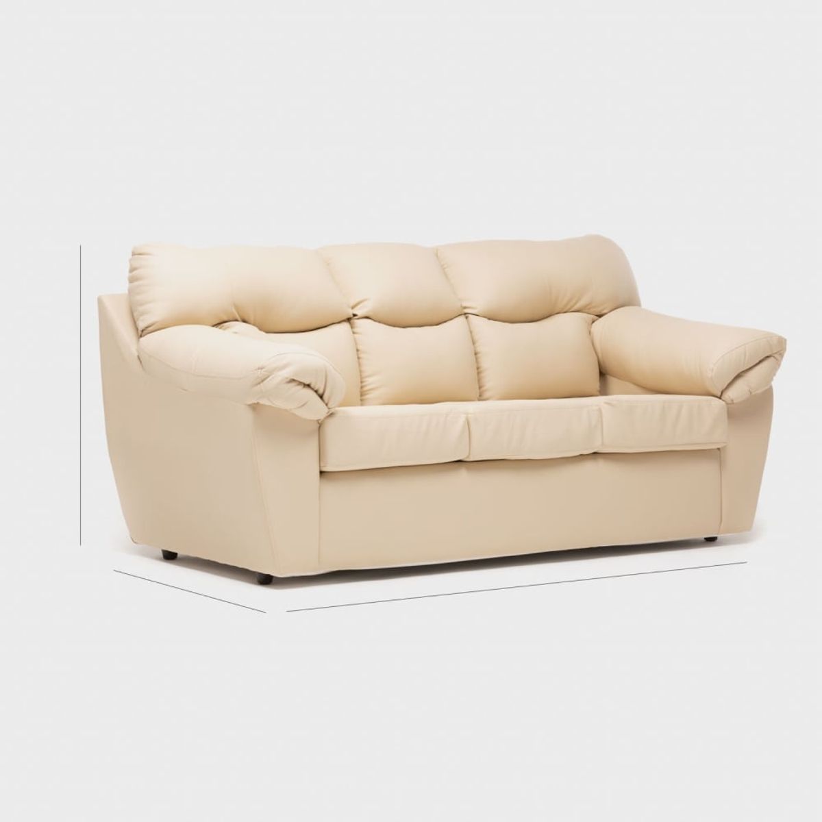 CABSUR - Sofa Zeus 3C PU Beige
