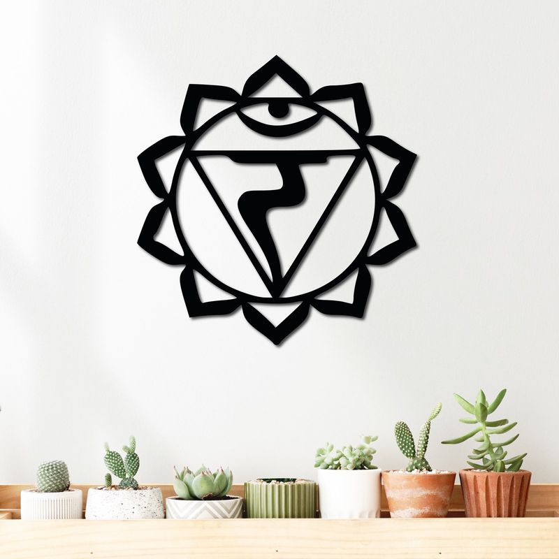 ELAB PROPIA - Cuadro Decorativo Chakra Manipura 40x38cm - Madera Fun Republic
