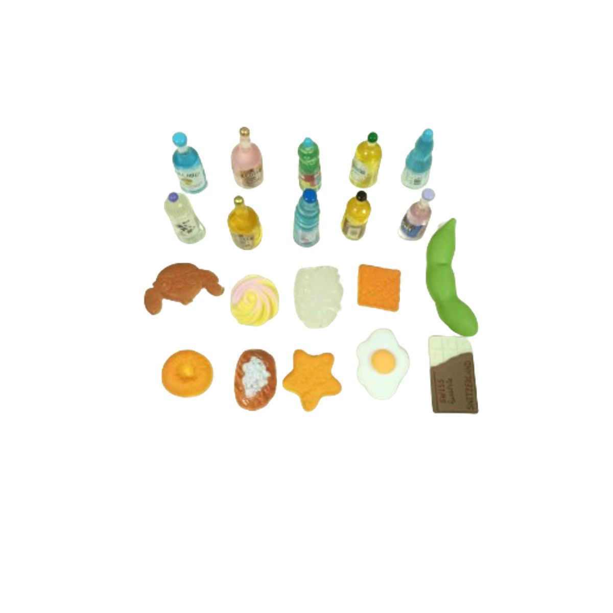 GENERICO - Pack juguete surtidos 20 unds miniaturas 2cm de plastico.