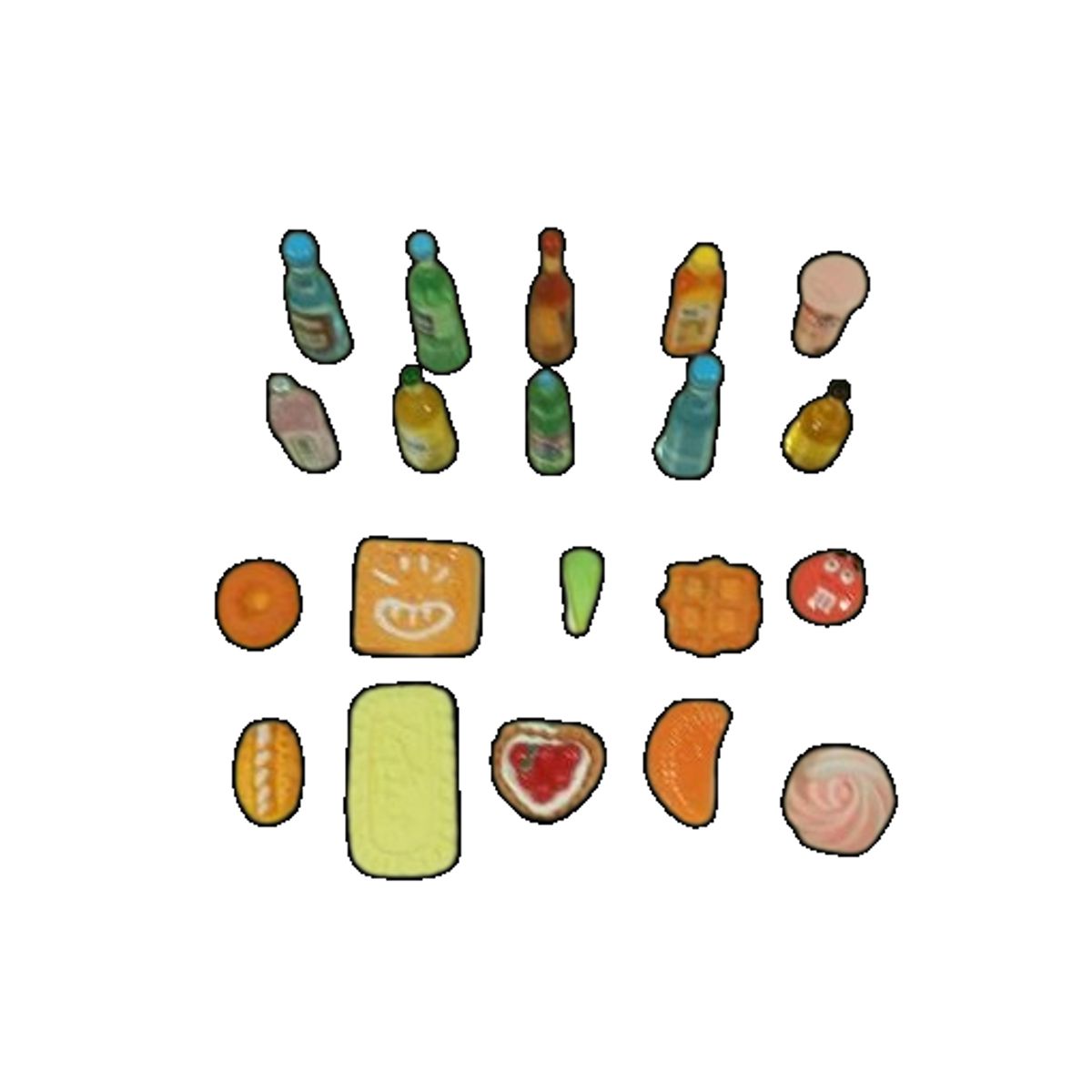 GENERICO - Pack juguete surtidos 20 unds miniaturas 2cm de plastico.