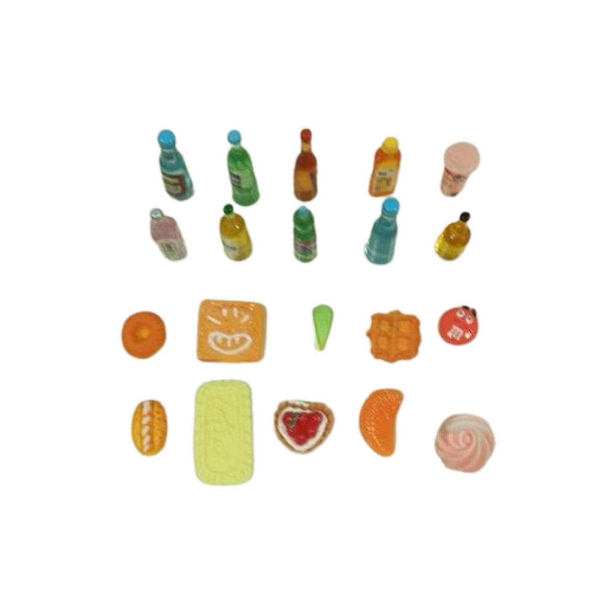 GENERICO - Pack juguete surtidos 20 unds miniaturas 2cm de plastico.