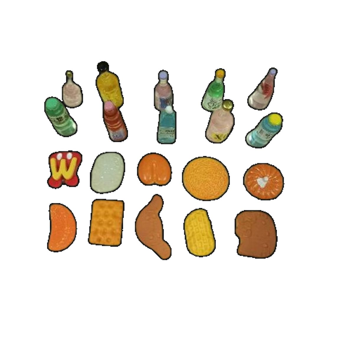 GENERICO - Pack juguete surtidos 20 unds miniaturas 2cm de plastico.