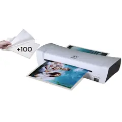 GENERICO - Termolaminadora Plastificadora A4 + 100 Laminas Plastificar