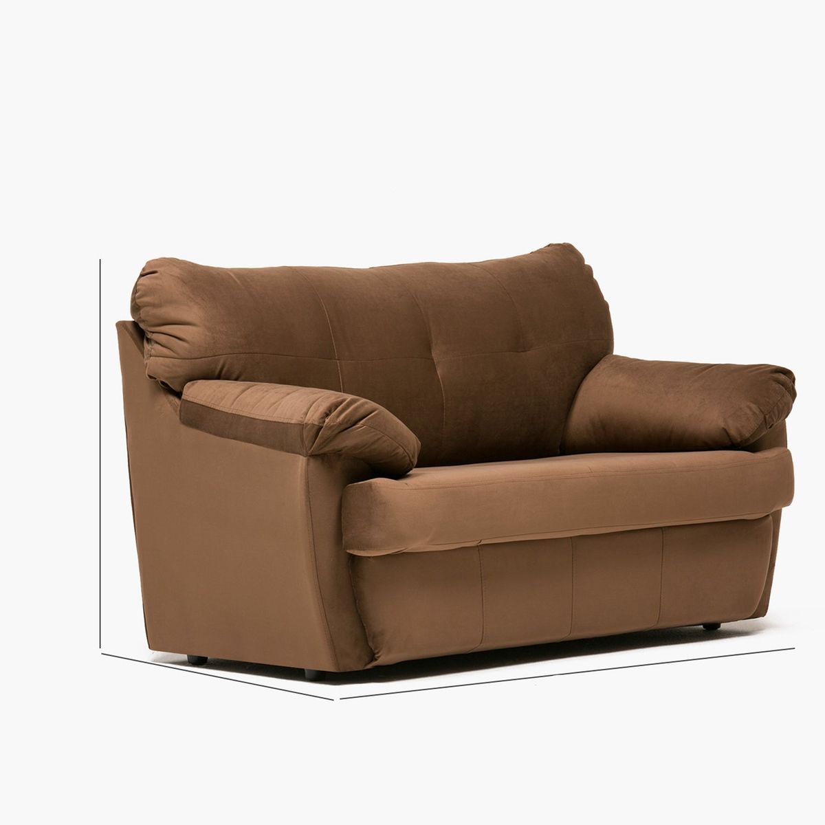 CABSUR - Sofa Caburga 2c Chocolate