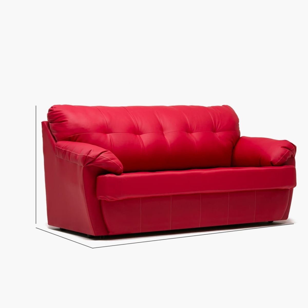 CABSUR - Sofa Caburga 3c Rojo