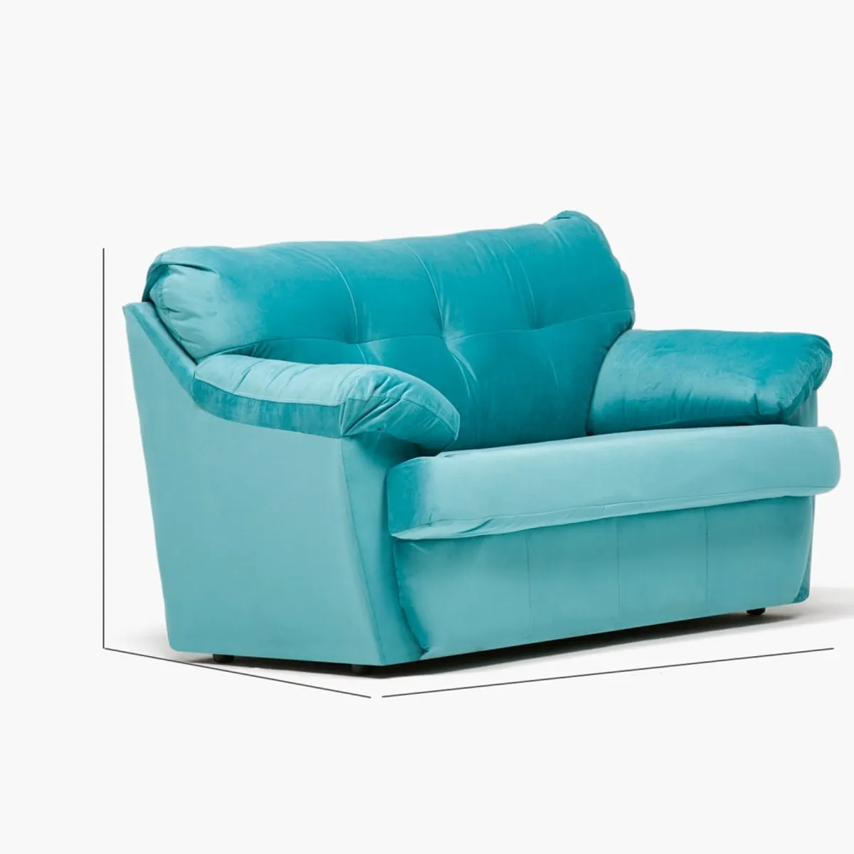 CABSUR - Sofa Caburga 2c Turquesa