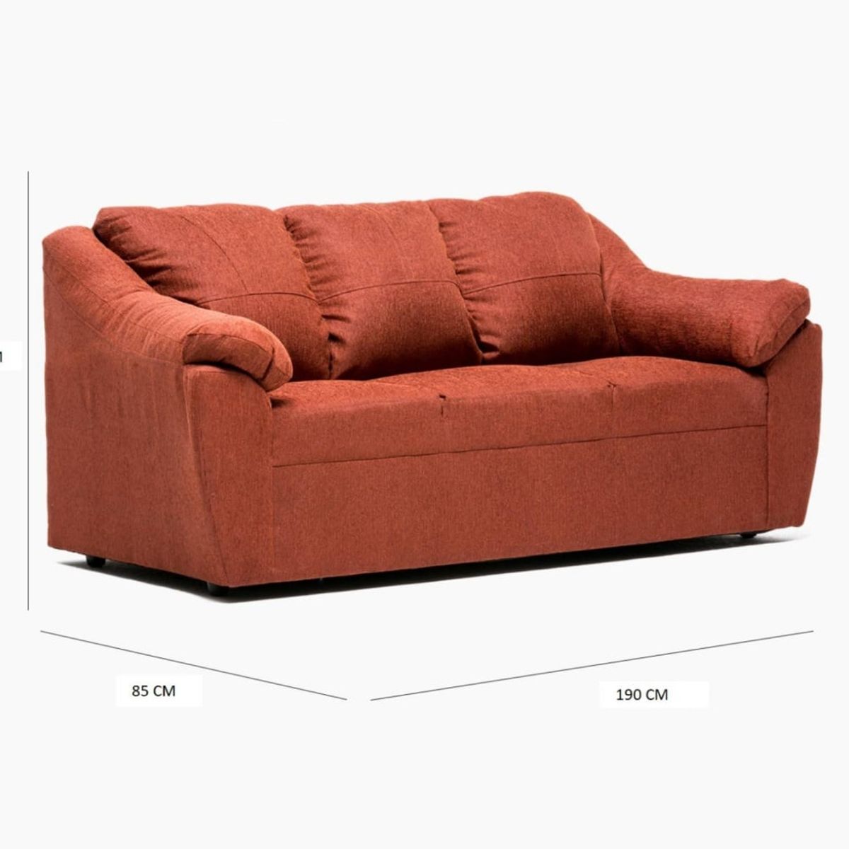 CABSUR - Sofa Genova 3C Terracota