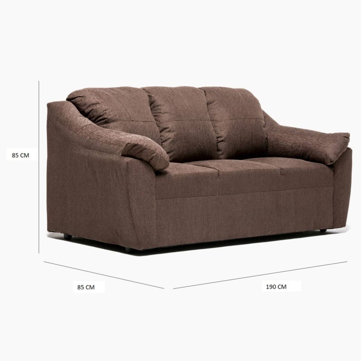 CABSUR - Sofa Genova 3C Chocolate