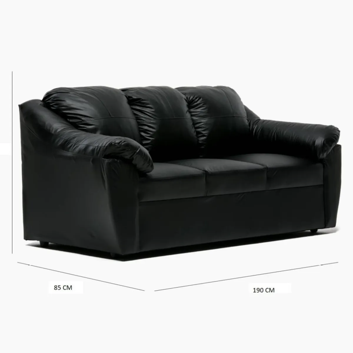CABSUR - Sofa Genova 3C Negro