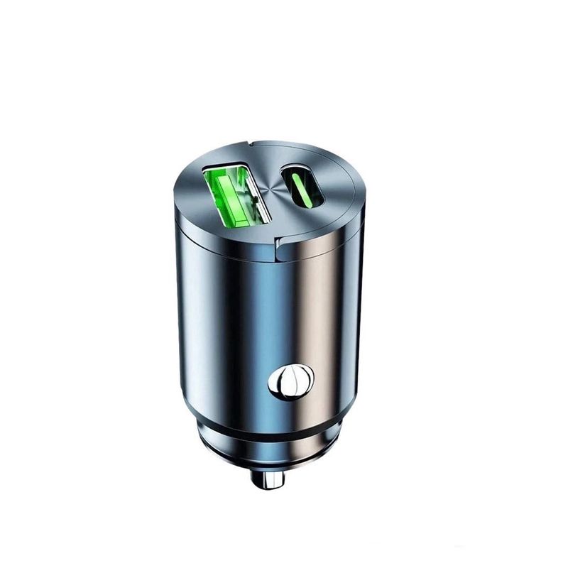 GENERICO - Mini Cargador Auto Adaptador Carga Rápida 100w Invisible