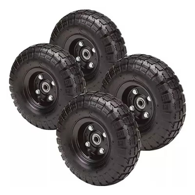 LISM - Pack 4 Ruedas Inflable 10 Pulgadas Yegua Carro Gokart 329009