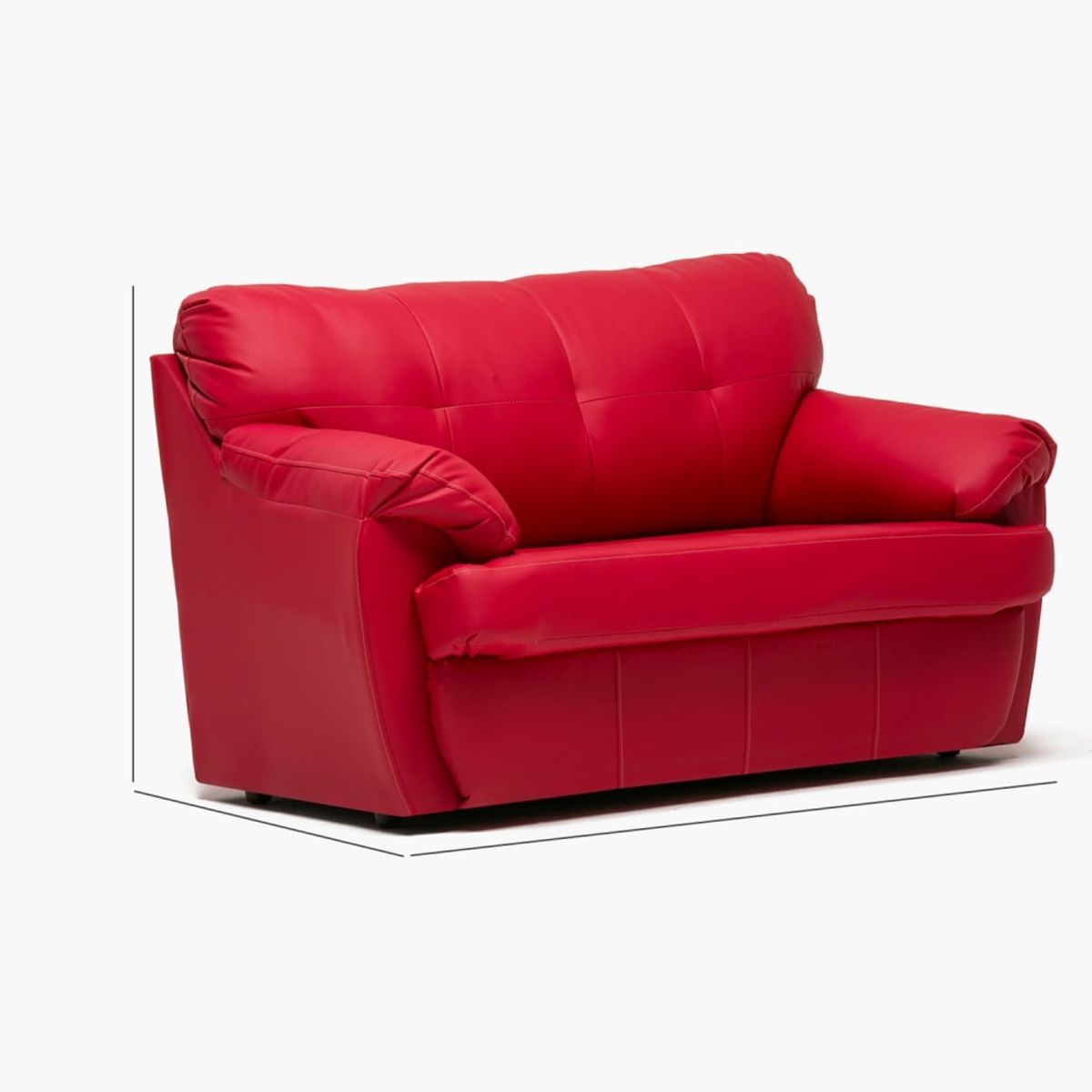 CABSUR - Sofa Caburga 2c Rojo