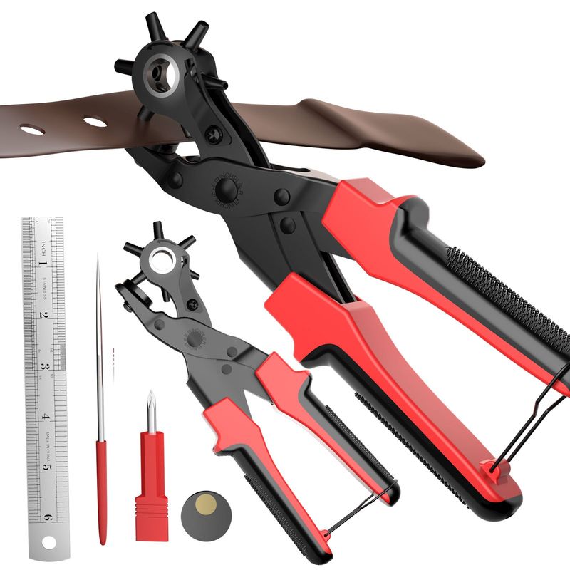 AIZO - Set 2 Alicate Perforador Cinturones Sacabocados Para Cuero