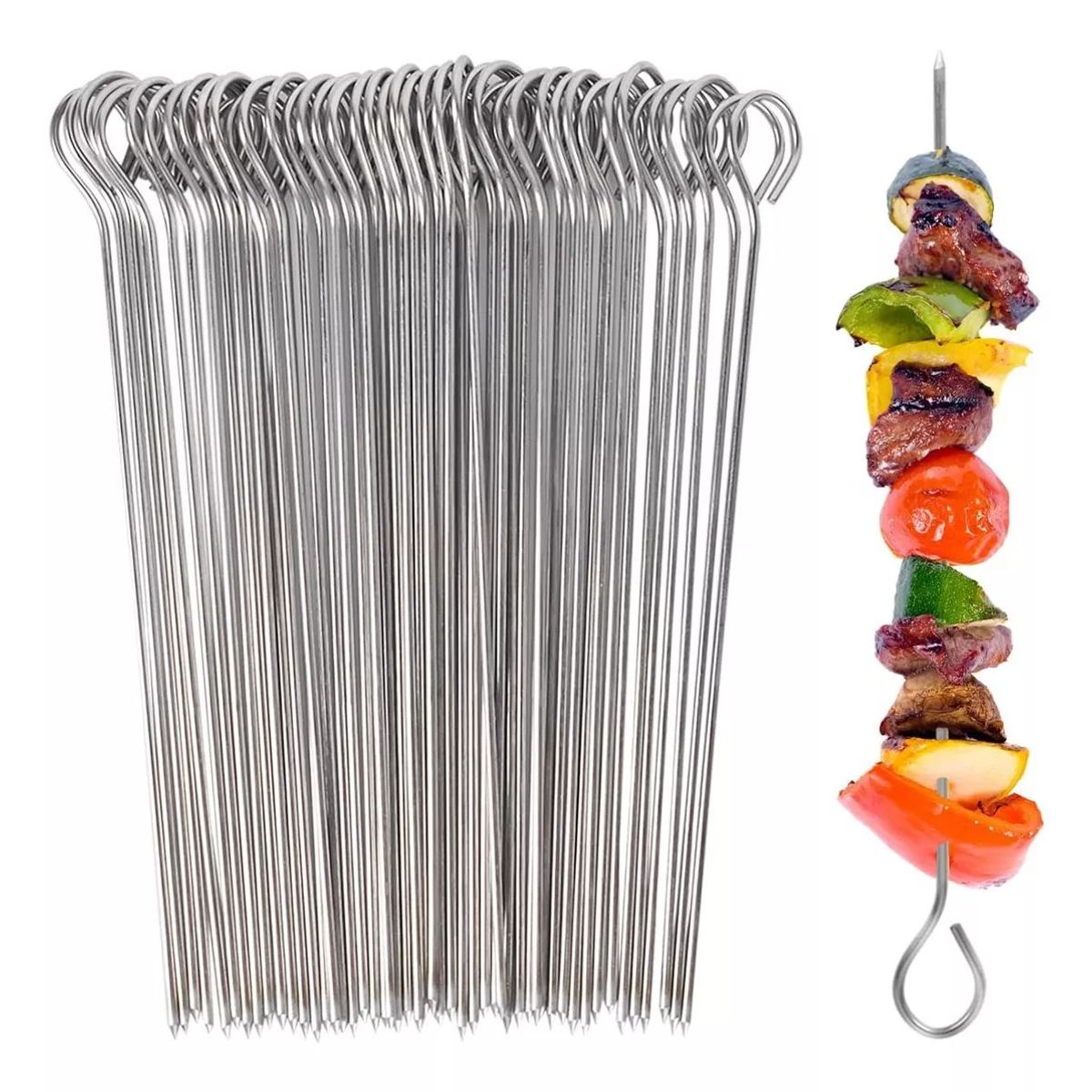 KUANGYE - X50 Pinchos Anticuchos Brochetas Asados Fierros Barbacoa