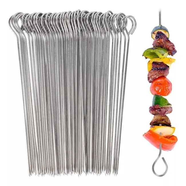 KUANGYE - X50 Pinchos Anticuchos Brochetas Asados Fierros Barbacoa