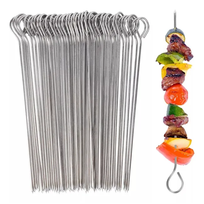 KUANGYE - X50 Pinchos Anticuchos Brochetas Asados Fierros Barbacoa