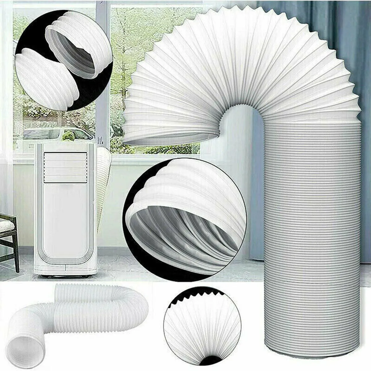 KUANGYE - Tubo Manga Aire Acondicionado Portátil 2 Metros 15 Cm Diámetro Kuangye