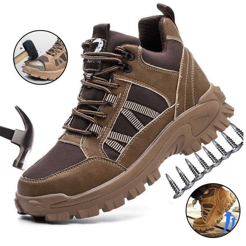 VERCI - Botas De Seguridad Hombre Trabajo De Zapato Tenis Industrial-