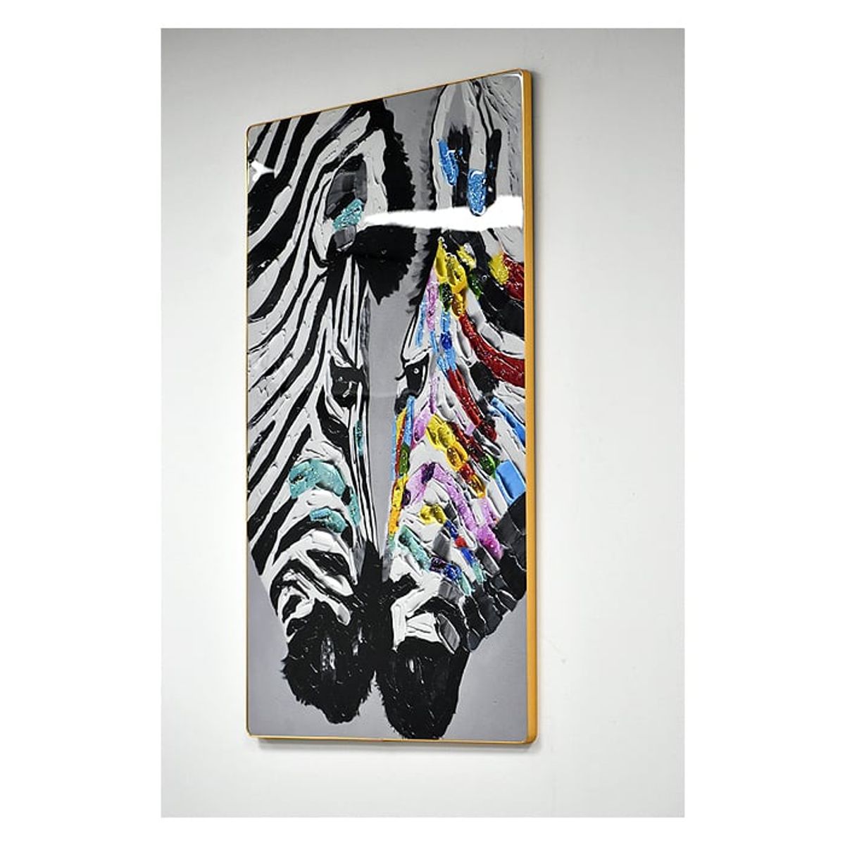 MSA MUEBLES SANTA ANA - Cuadro Amor de Cebras Bright 60×90