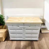 Comoda de madera lacada 9 cajones ( rieles telescópicos ) MGR MUEBLES