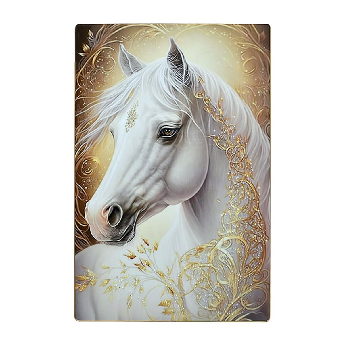 MSA MUEBLES SANTA ANA - Cuadro White Horse Bright 60×90