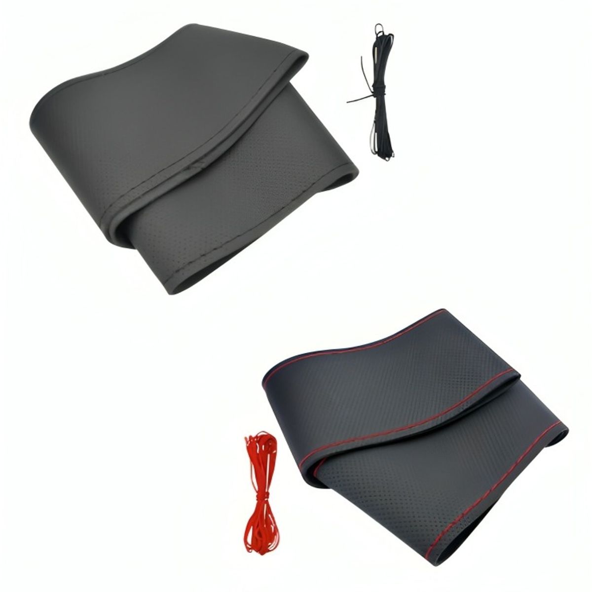 OEM - CUBRE VOLANTE CON HILO ROJO NEGRO AZUL PARA COSER WEIAIER