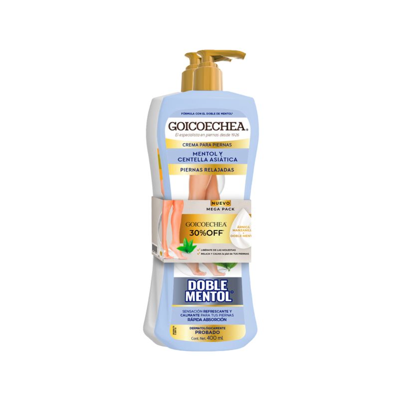 GOICOECHEA - Pack Goicoechea Crema Doble Mentol + Árnica-Manzanilla