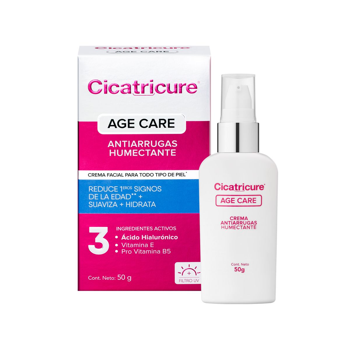 CICATRICURE - Cicatricure Age Care Crema Antiarrugas Humectante 50 G