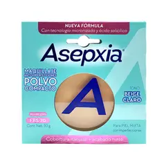 ASEPXIA - Maquillaje Polvo Compacto Beige Claro 10 Gr