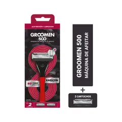 GROOMEN - Máquina Afeitar 500 + 2 Cartuchos De 5 Navajas