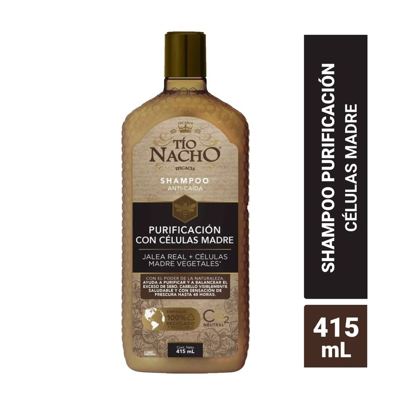 TIO NACHO - Tío Nacho Shampoo Células Madre Vegetales 415 ML