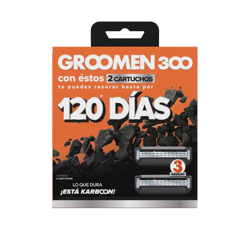 GROOMEN - Repuesto Maquina Afeitar Groomen 300 X 2 Repuestos