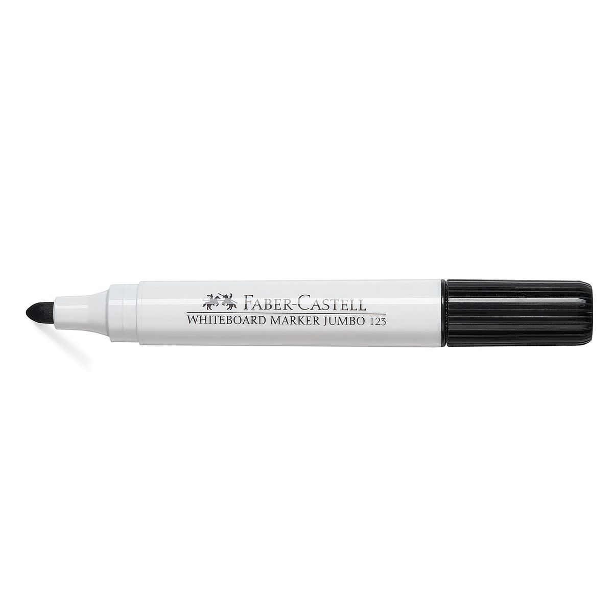 FABER-CASTELL - Marcador Pizarra Blanca Jumbo 123 Faber-Castell Negro