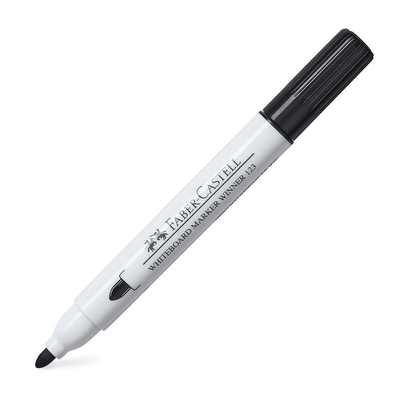 FABER-CASTELL - Marcador Pizarra Blanca Winner 123 Faber-Castell Negro