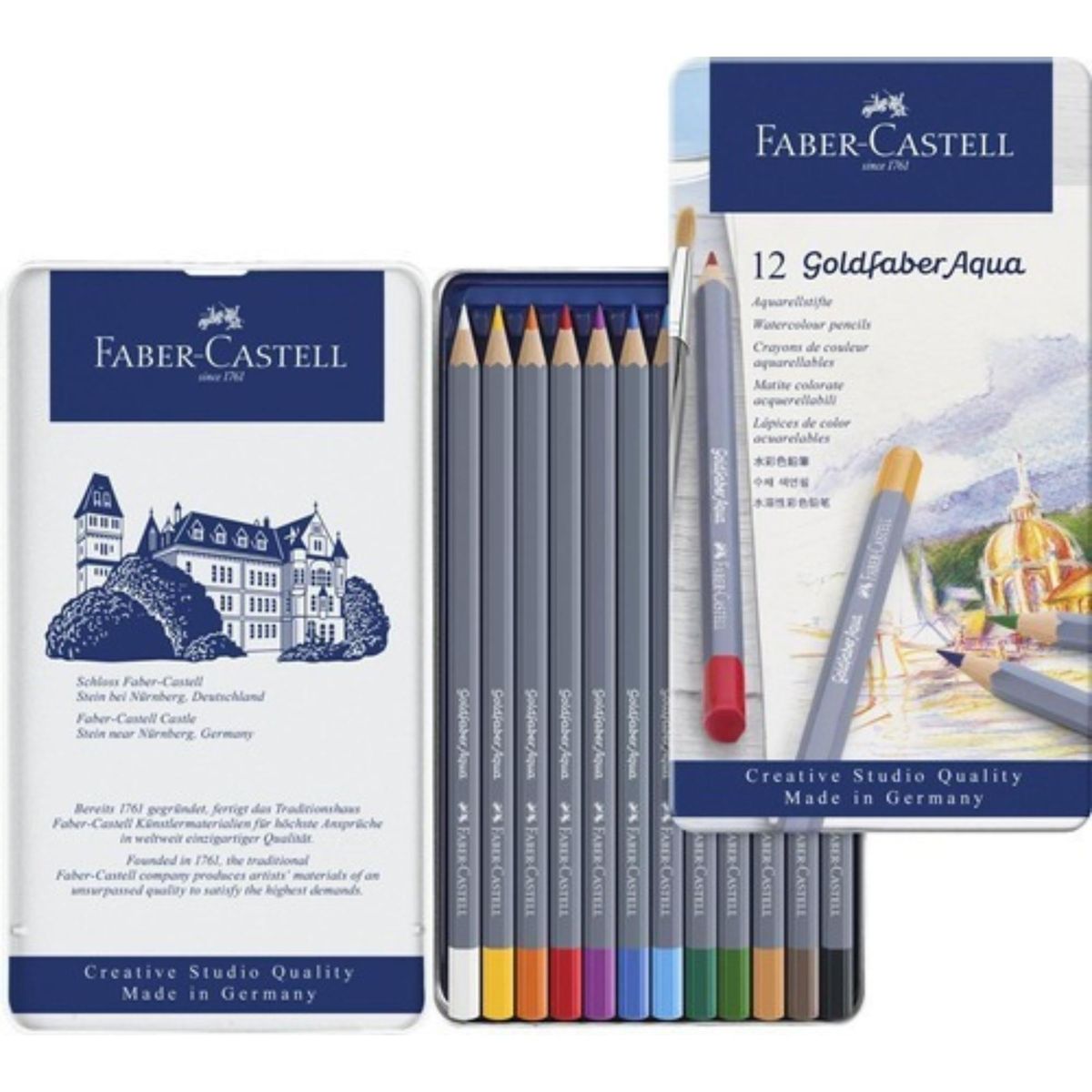 FABER-CASTELL - Lápiz Acuarelable Goldfaber Faber-Castell x12 Colores