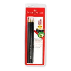FABER-CASTELL - Lápices Grafito x3 uds. Azul