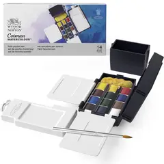 WINSOR AND NEWTON - Set Acuarelas Cotman Winsor & Newton 12 Medio God