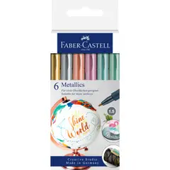 FABER-CASTELL - Marcadores Metalicos x6 Colores