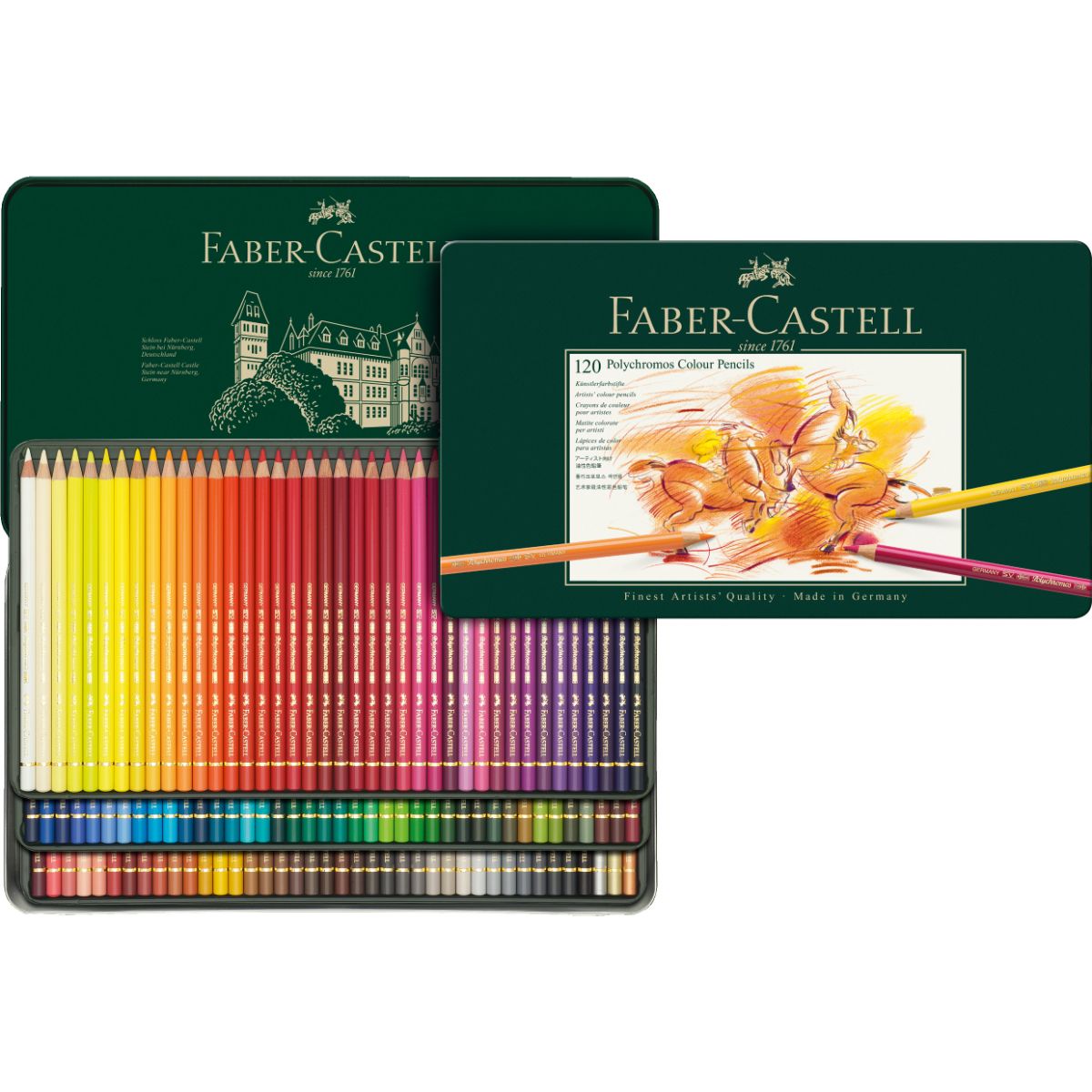 FABER-CASTELL - Lápices Colores Polychromos Faber-Castell x120 Colores