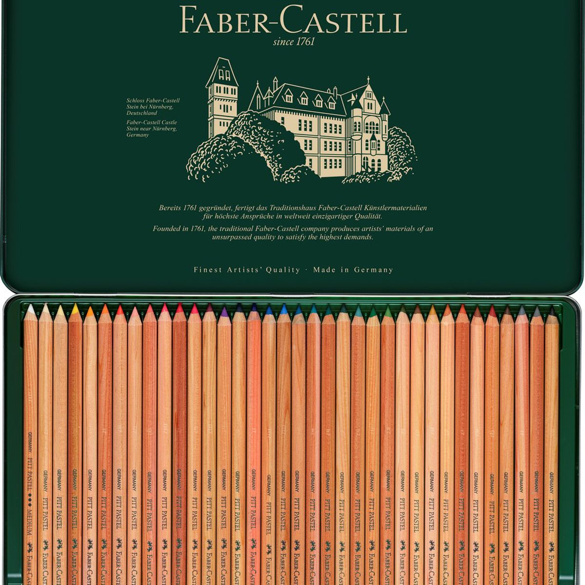 FABER-CASTELL - Lápiz Pitt Pastel Estuche Faber-Castell x36 Colores