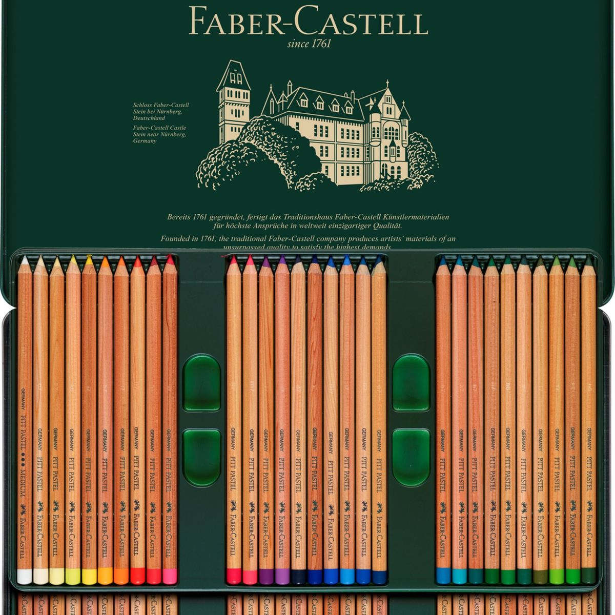 FABER-CASTELL - Lápiz Pitt Pastel Estuche Faber-Castell x60 Colores
