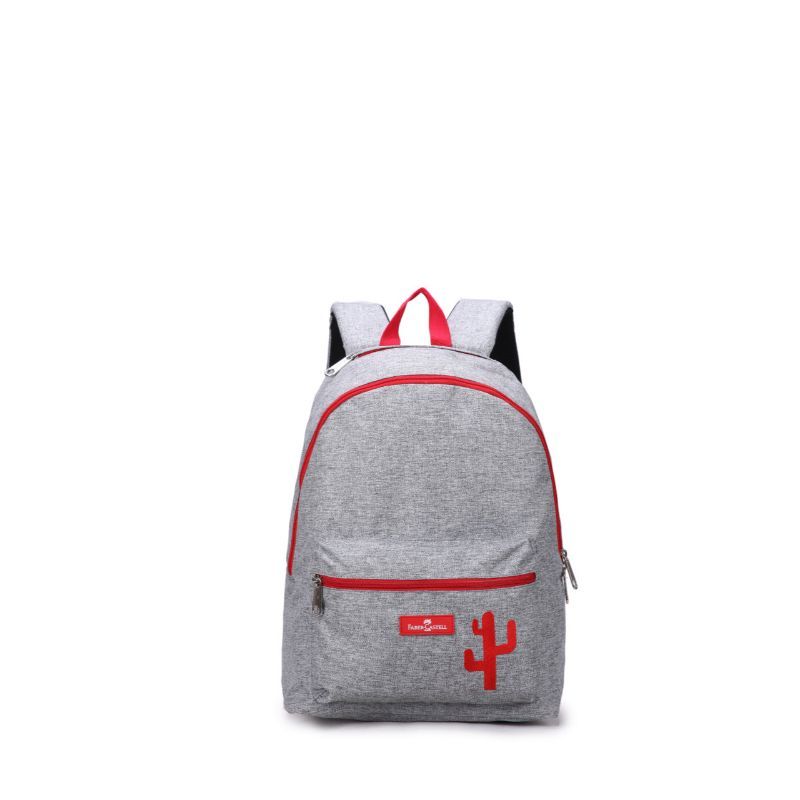 FABER-CASTELL - Mochila Energectic 23l Faber-Castell Gris/Cactus Rojo