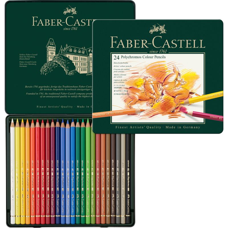 FABER-CASTELL - Lata EcoLápices Polychromos Faber-Castell x24 Colores