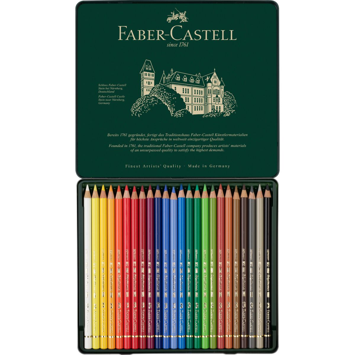 FABER-CASTELL - Lata EcoLápices Polychromos Faber-Castell x24 Colores