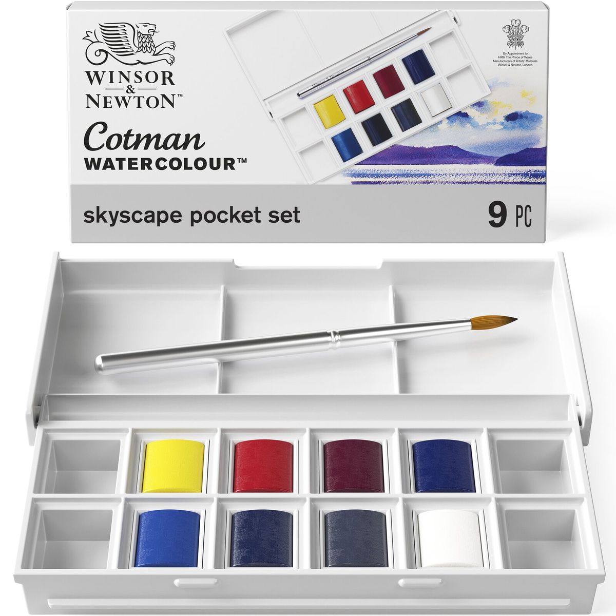 WINSOR AND NEWTON - Acuarela Cotman Winsor & Newton Set Skyscape 8 Colores