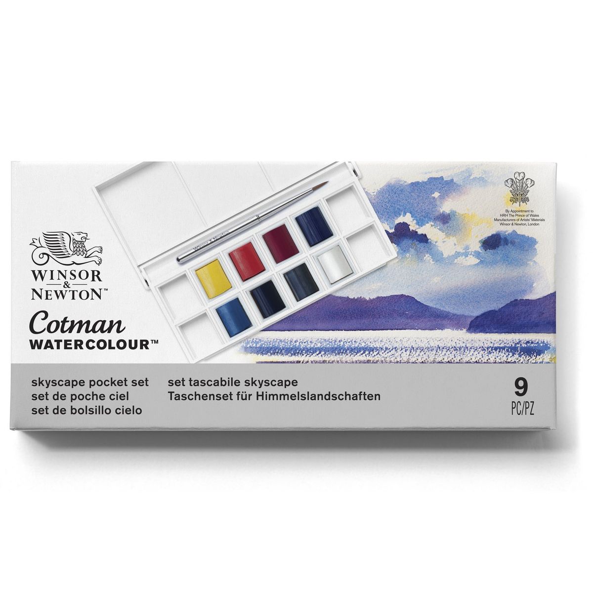 WINSOR AND NEWTON - Acuarela Cotman Winsor & Newton Set Skyscape 8 Colores
