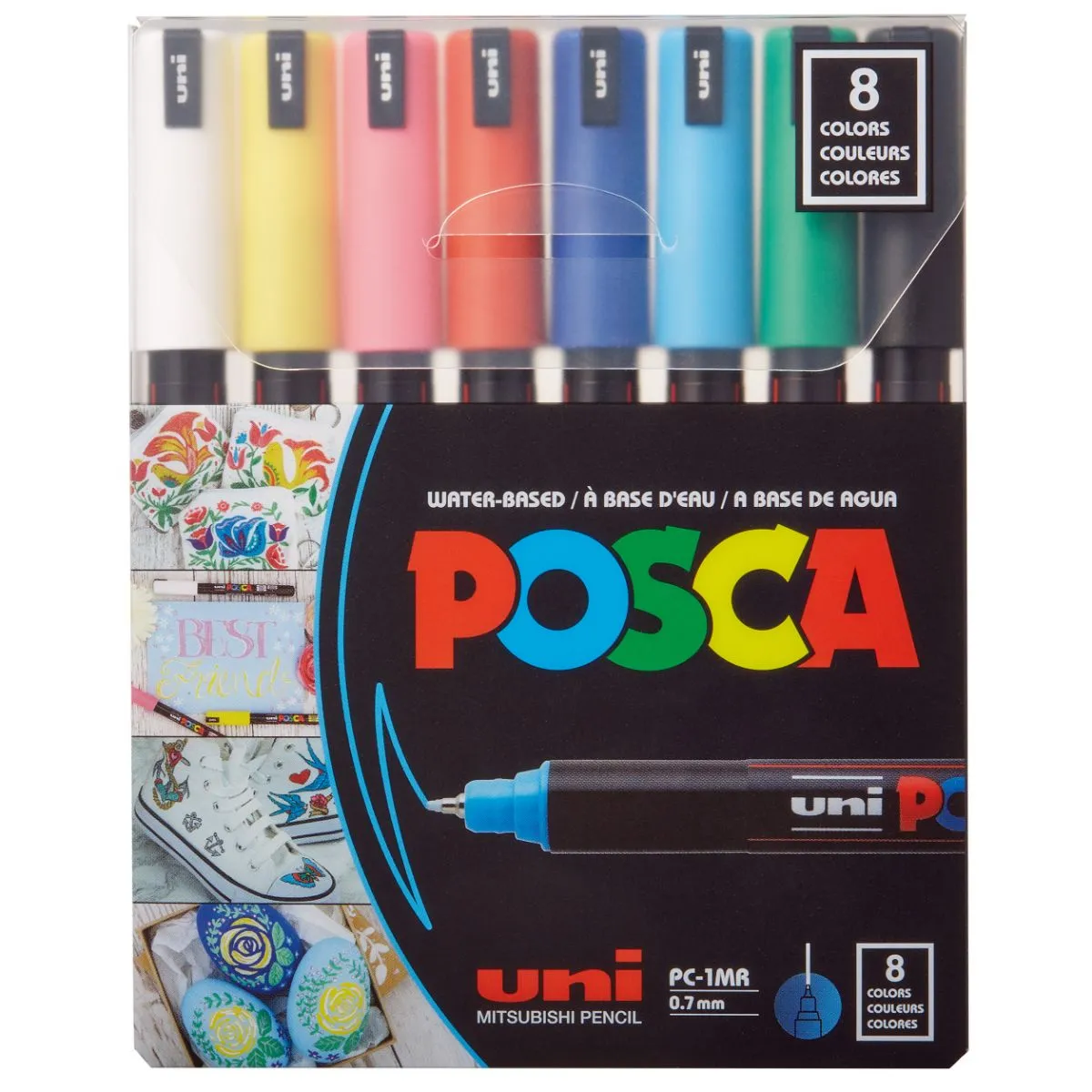 UNI POSCA - Set Marcadores POSCA 1MR 8 Colores