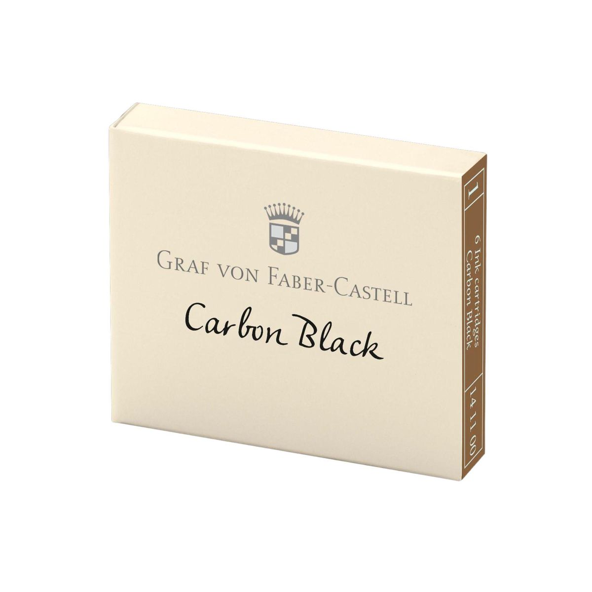 FABER-CASTELL - Cartuchos de tinta Faber Castell x6 Negro Carbón