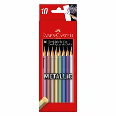 FABER-CASTELL - Ecolápiz De Color Metalico x10 Colores